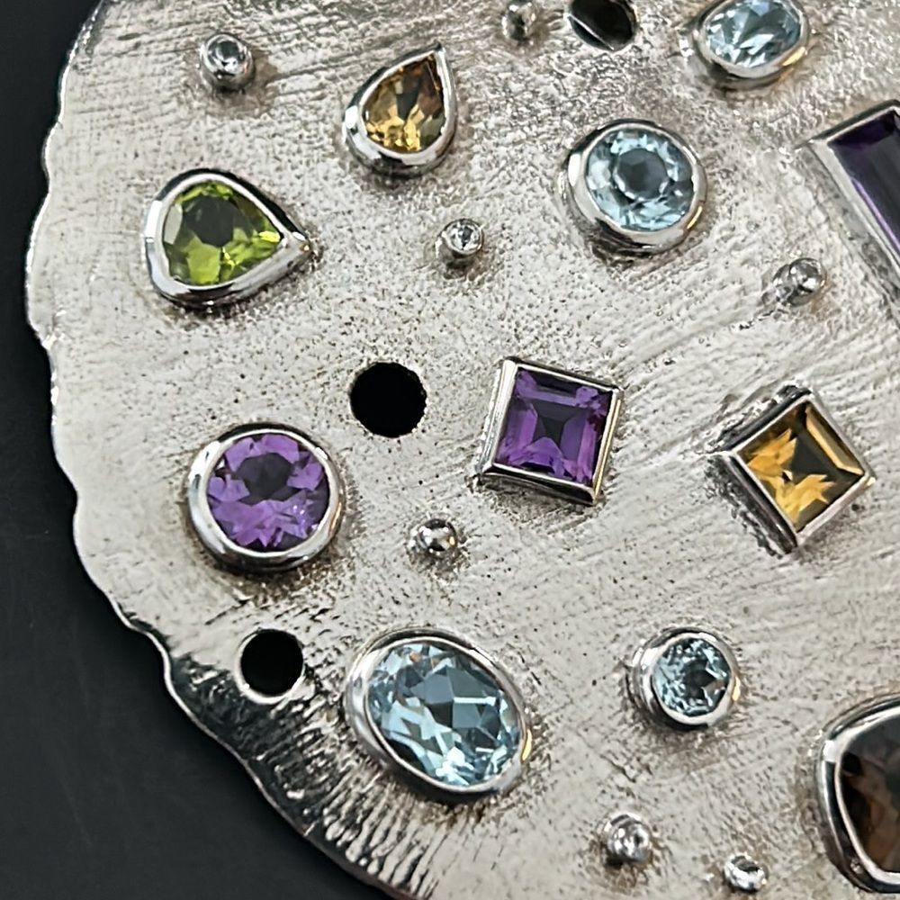 Ross Simons Multi Gemstone Sterling 925 Pendant - Picture 7 of 10